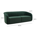 Tov Furniture Yara Pleated Velvet Sofa