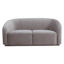 Yara Pleated Velvet Loveseat | TOV