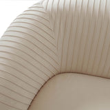 Tov Furniture Yara Pleated Velvet Loveseat