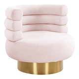 Tov Furniture Naomi Velvet Swivel Chair