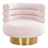 Tov Furniture Naomi Velvet Swivel Chair