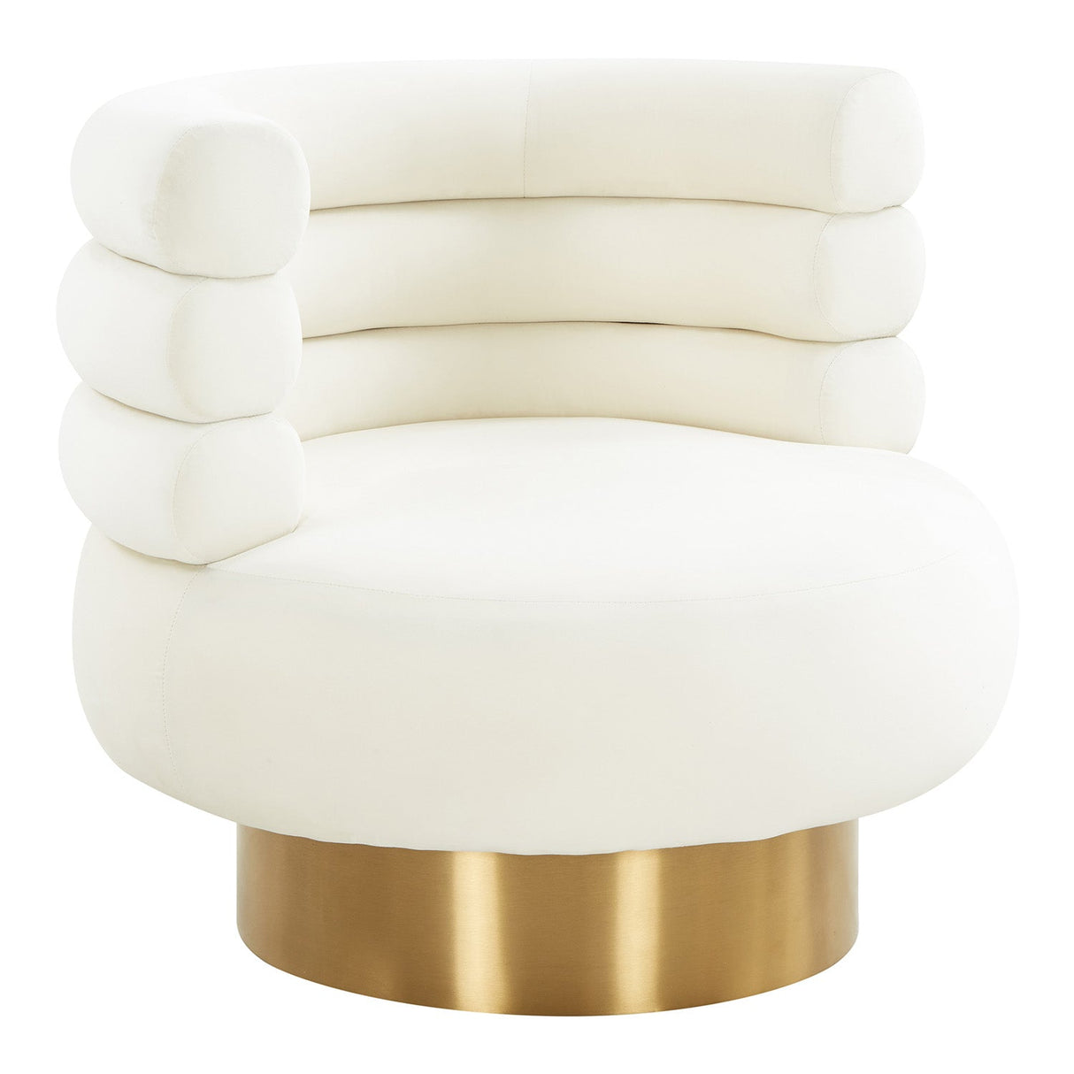 Tov Furniture Naomi Velvet Swivel Chair