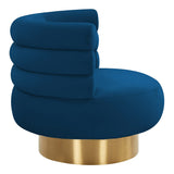 Tov Furniture Naomi Velvet Swivel Chair