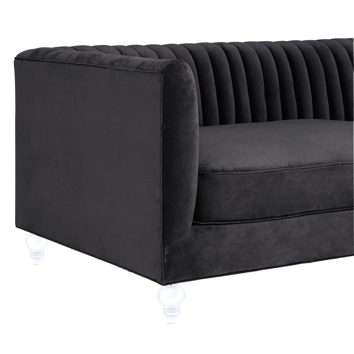 Aviator Velvet Sofa | TOV | Home Elegance USA