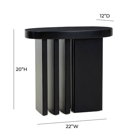 Tov Furniture Etta Black Side Table