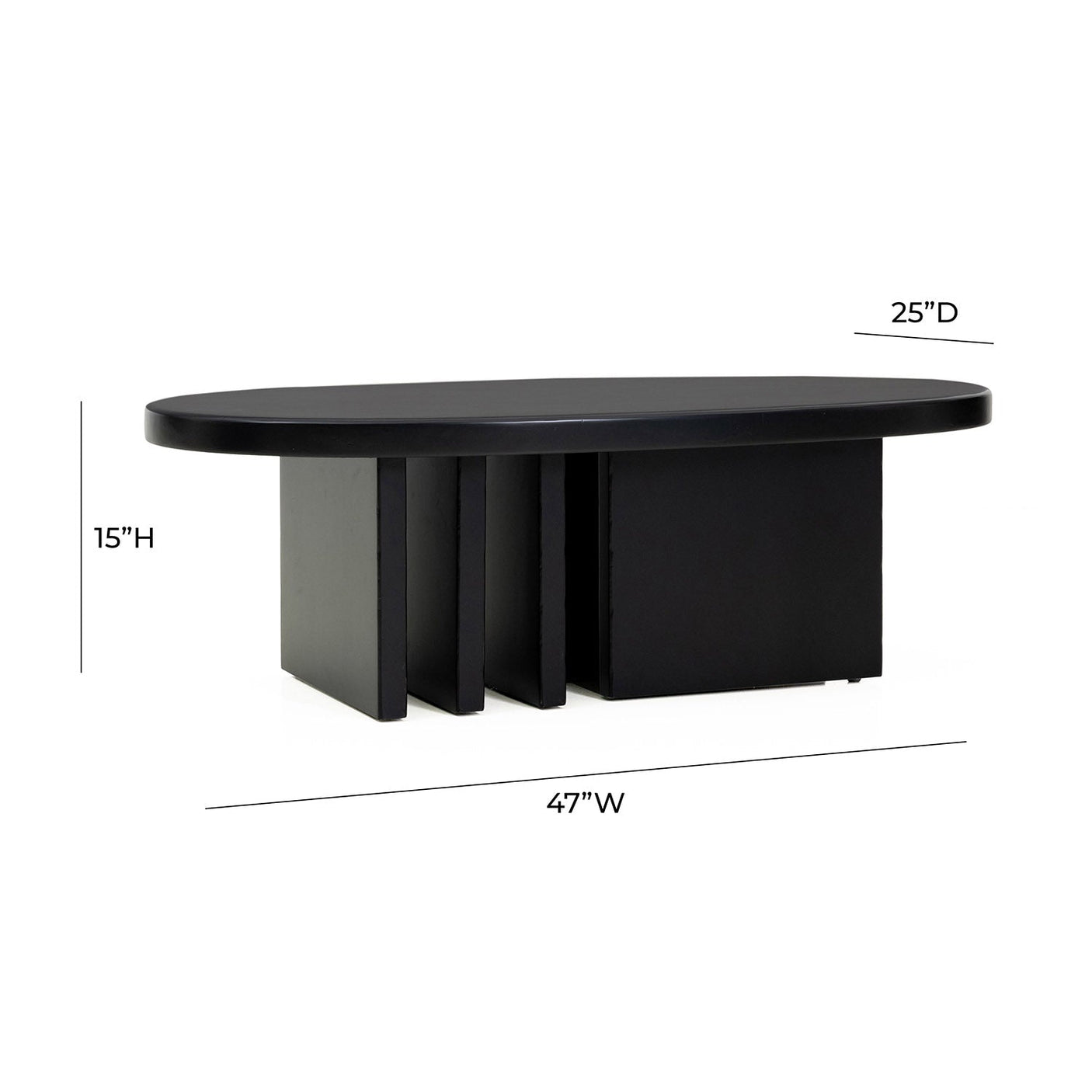 Tov Furniture Etta Black Coffee Table