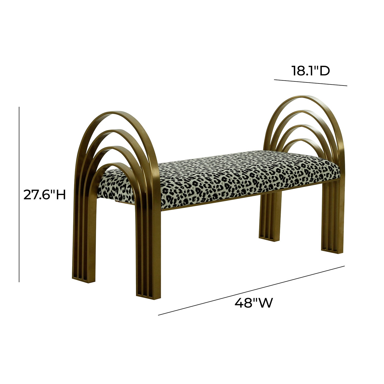 Tov Furniture Mavis Velvet Bench