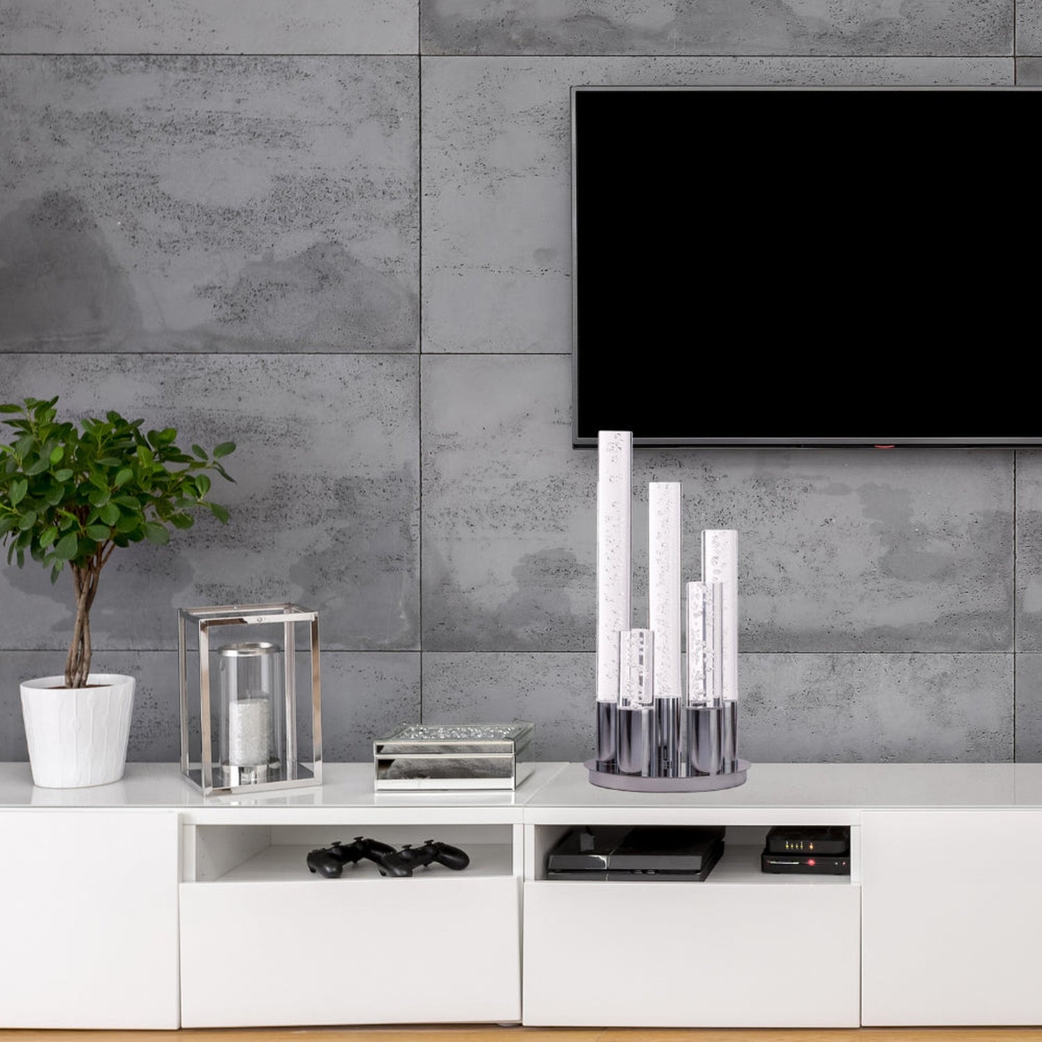 Table Lamp Five Acrylic tube LED - Home Elegance USA