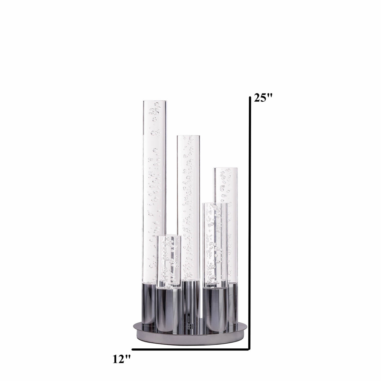 Table Lamp Five Acrylic tube LED - Home Elegance USA