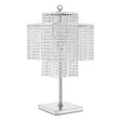 Table Lamp Square Crystal Double Crown | Finesse