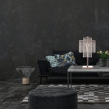 Table Lamp Square Crystal Double Crown - Home Elegance USA