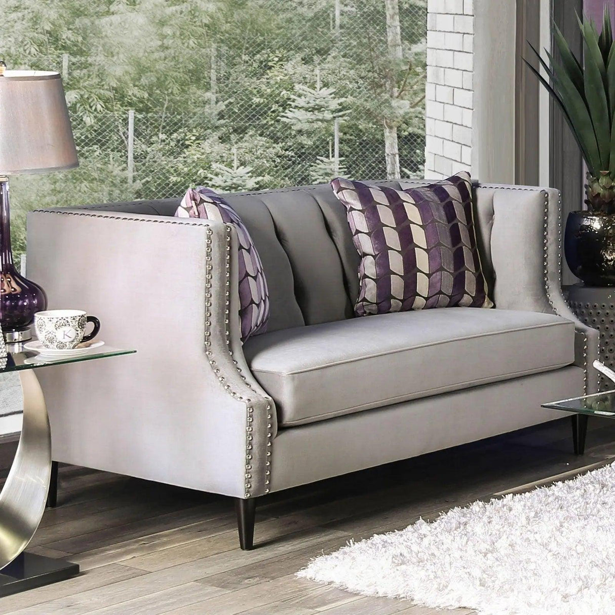 Tegan Transitional Living Room Set by Furniture of America Furniture of America