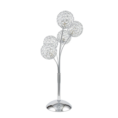 Thailand Crystal Domes Table Lamp // 5 Light - Home Elegance USA