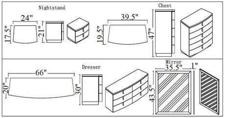 The New York Modern Bedroom Set | J&M