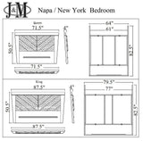 The New York Modern Bedroom Set by J&M Furniture J&M Furniture