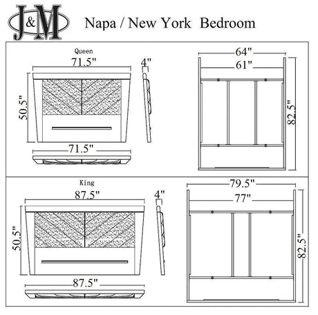The New York Modern Bedroom Set | J&M