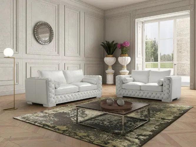 The Vanity Leather Sofa And Loveseat By