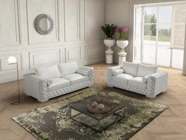 The Vanity Leather Sofa and Loveseat by J&M Furniture J&M Furniture