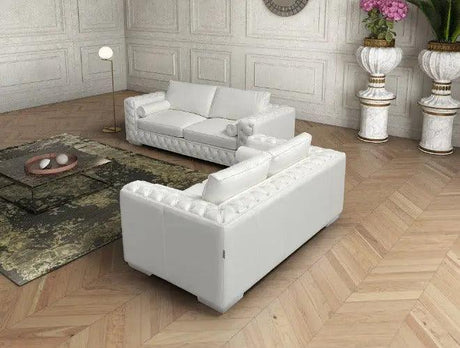 The Vanity Leather Sofa and Loveseat by J&M Furniture J&M Furniture