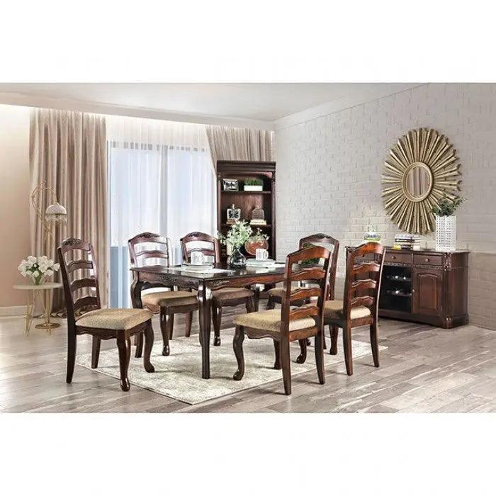 Townsville 7-Piece Rectangular Expandable Dining Set by Furniture of America Furniture of America