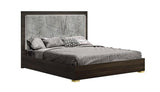 J&M Furniture - Travertine Queen Bed In Dark Oak And Gray - 18772-Q