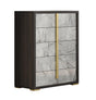 Travertine Chest In Dark Oak And Gray - 18772-C | J&M