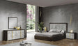 Travertine 3 Piece Queen Bedroom Set In Dark Oak And Gray - 18772-Q-3Set | J&M