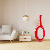 Trombone Vase // Large Red - Home Elegance USA