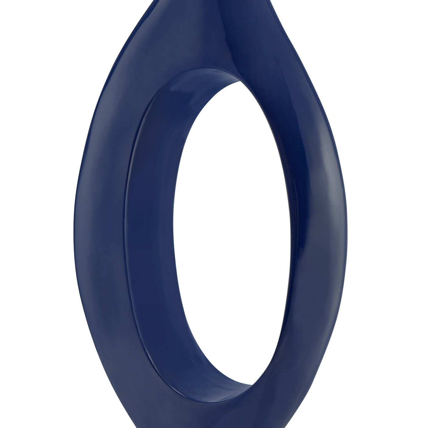 Trombone Vase // Small Navy Blue - Home Elegance USA