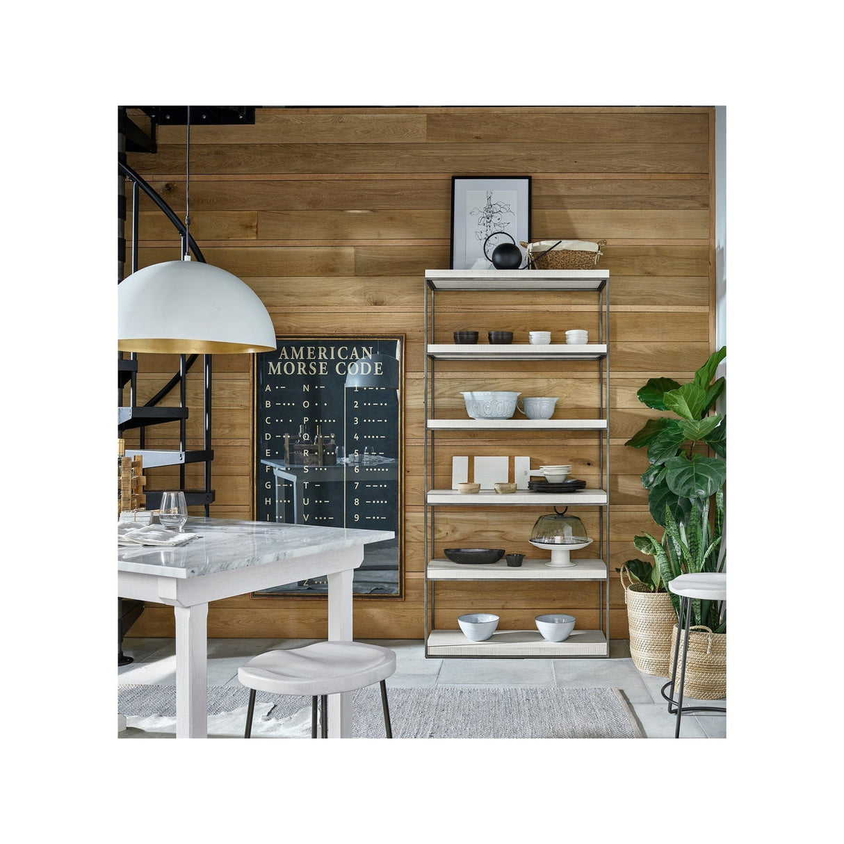 Universal Furniture Modern Farmhouse Braxton Etagere