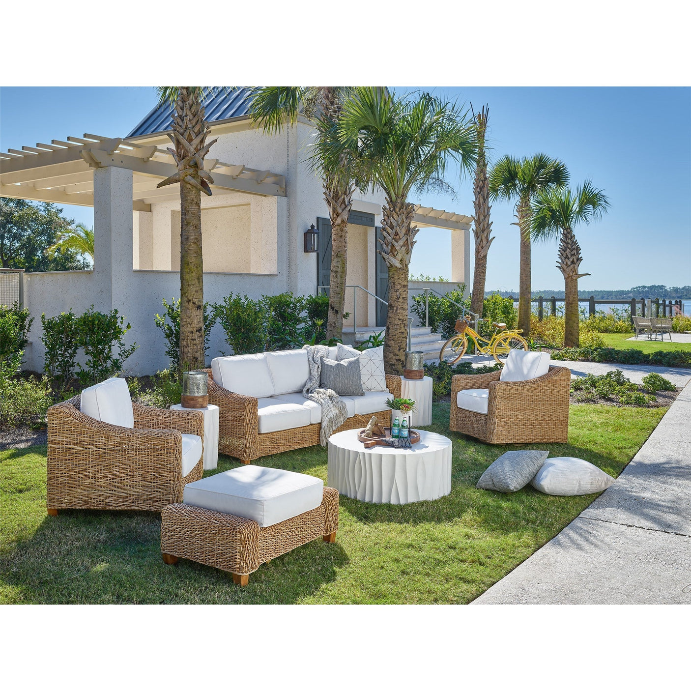 Universal Furniture Coastal Living Outdoor Laconia Ottoman