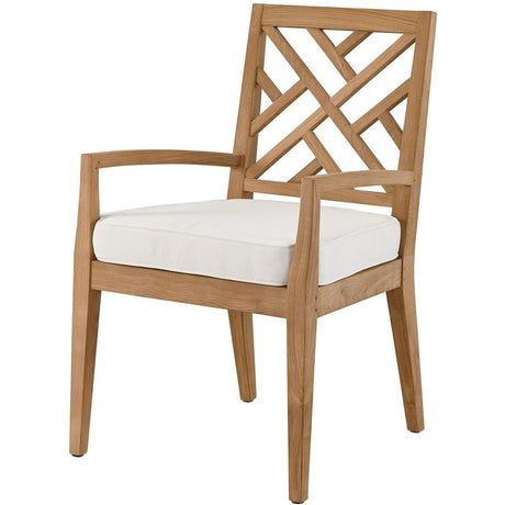 Universal Furniture Coastal Living Outdoor Chesapeake Fret Back Arm Chair