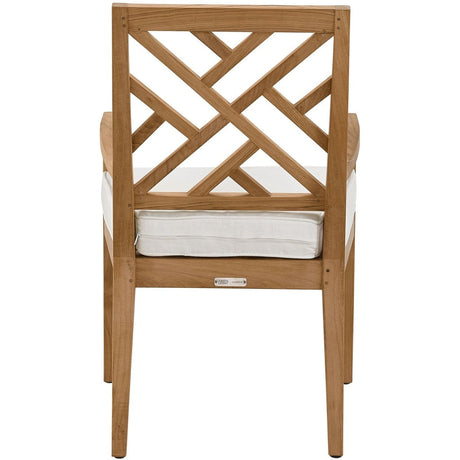 Universal Furniture Coastal Living Outdoor Chesapeake Fret Back Arm Chair