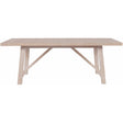 Getaway Dining Table Sea Oat Finish Extendable 124-Inch – Universal