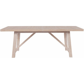 Getaway Dining Table Sea Oat Finish Extendable 124-Inch – Universal