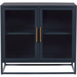 Santorini Short Metal Kitchen Cabinet Cerulean Blue – Universal Furniture