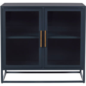 Santorini Short Metal Kitchen Cabinet Cerulean Blue – Universal Furniture