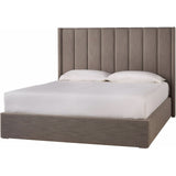 Universal Furniture Modern Siltstone Upholstered Shelter Bed