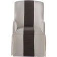 Modern Siltstone Slip Cover Caster Arm Chair | Universal