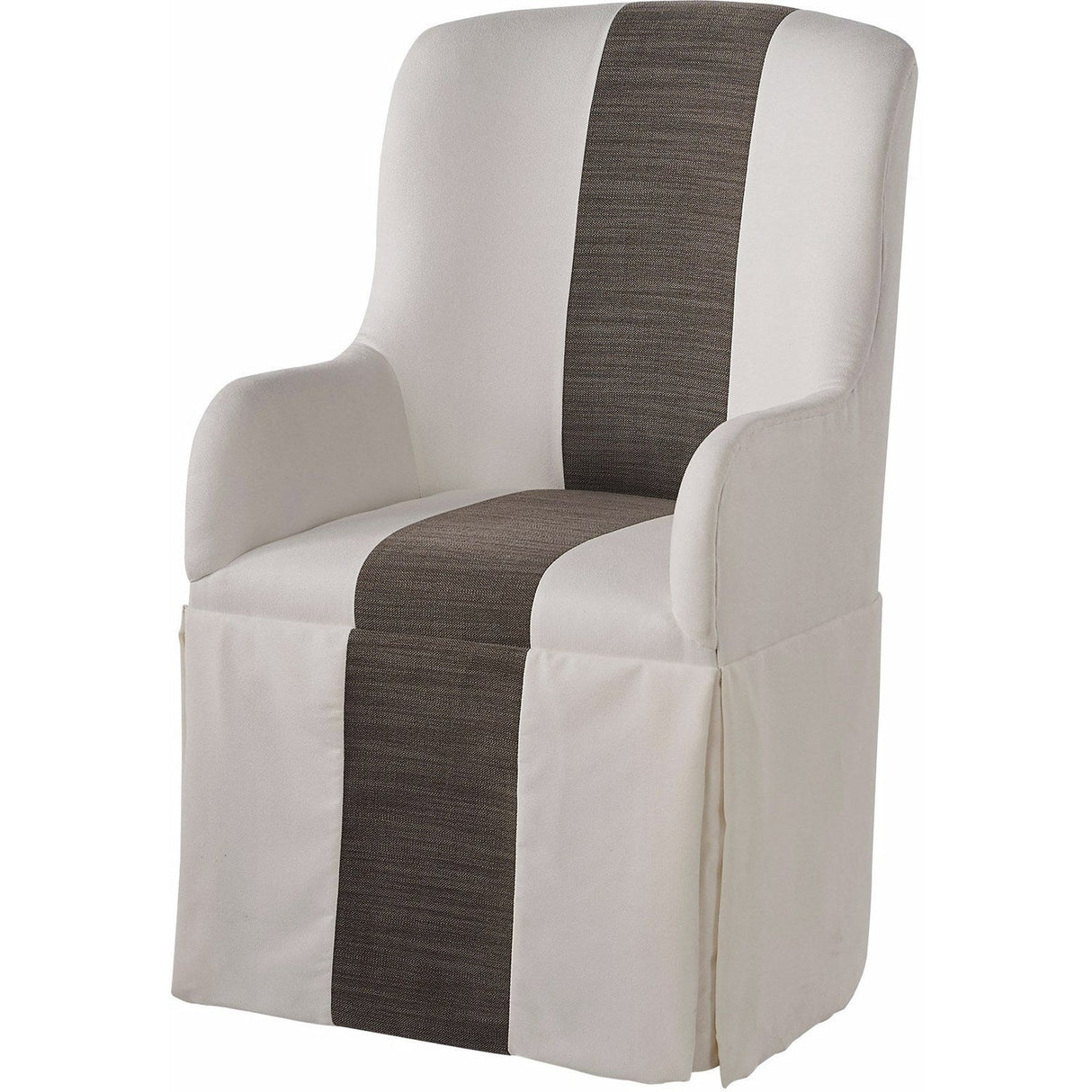 Universal Furniture Modern Siltstone Slip Cover Caster Arm Chair