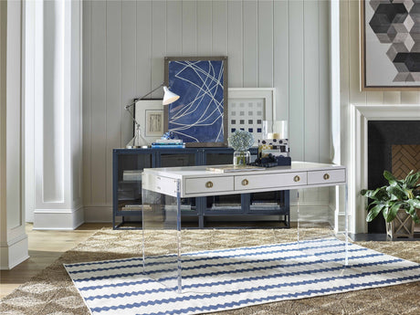 Santorini Short Metal Kitchen Cabinet Cerulean Blue – Universal Furniture