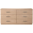 Nomad Six Drawer Dresser White Oak Finish | Universal