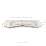 Four Hands Grammercy 3 Pc Sectional
