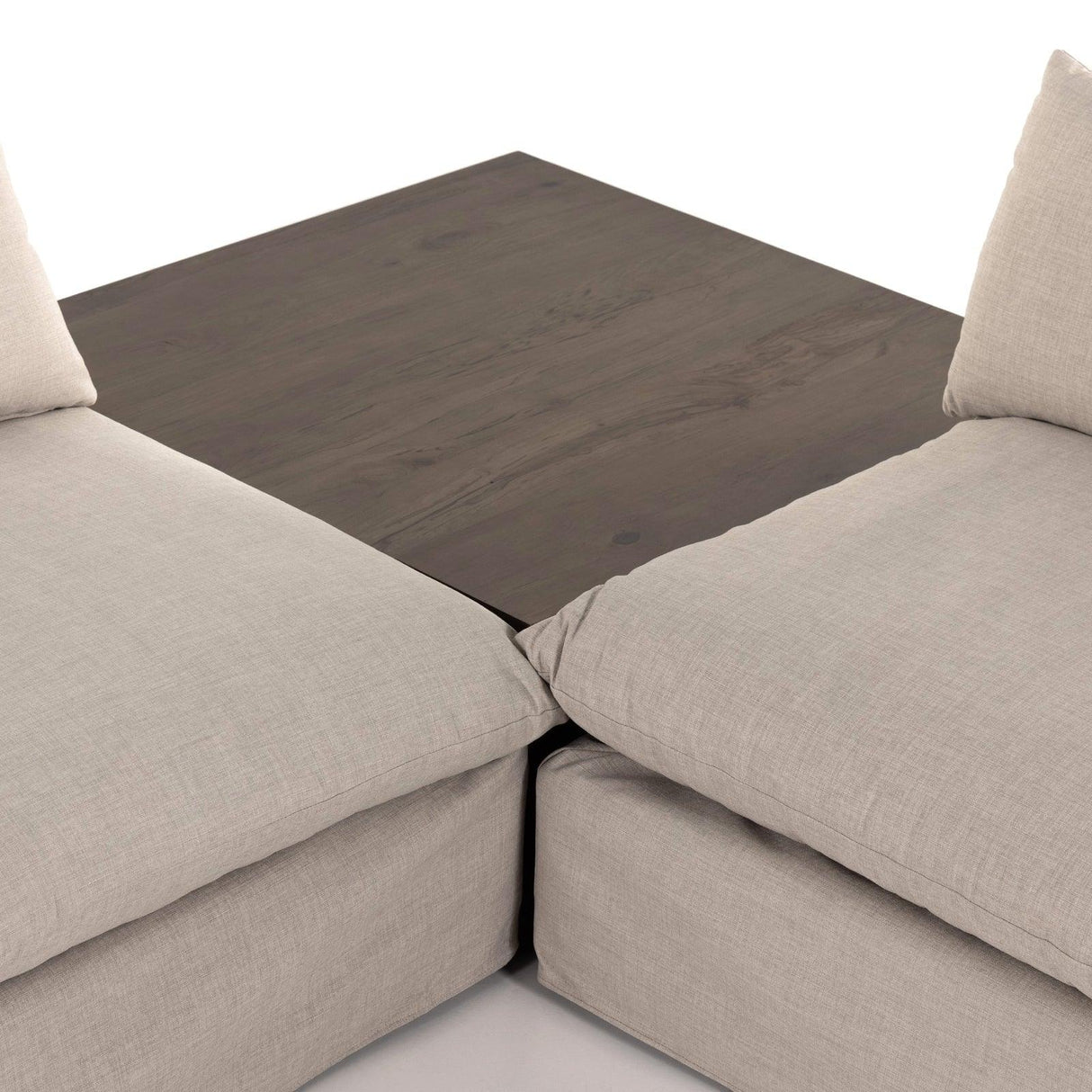 Four Hands Habitat 2Pc Sectional With Corner Table