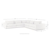 Four Hands Bloor 5 Pc Sectional