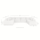 Four Hands Bloor 7-Pc Sectional With Ottoman