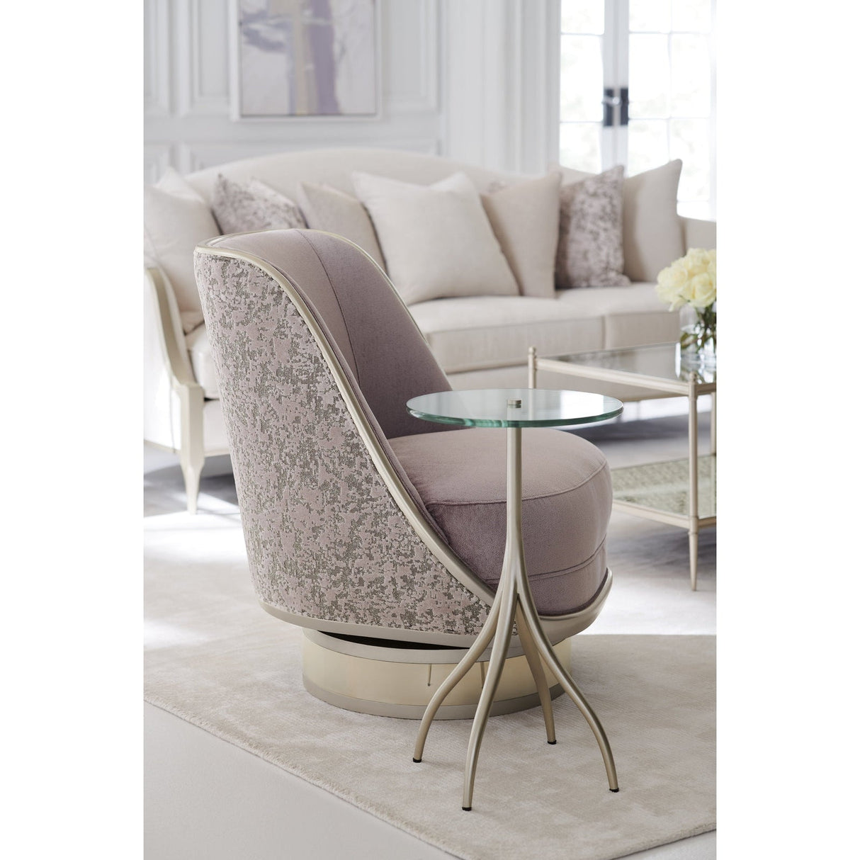 Caracole Upholstery Go For A Spin Chair - Home Elegance USA