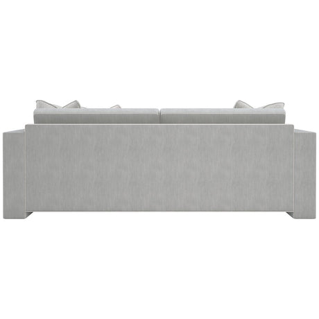 Caracole Upholstery Welt Played Sofa In Smokey Taupe