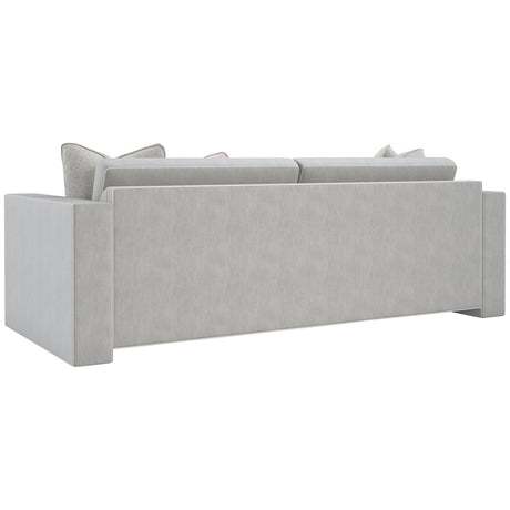 Caracole Upholstery Welt Played Sofa In Smokey Taupe