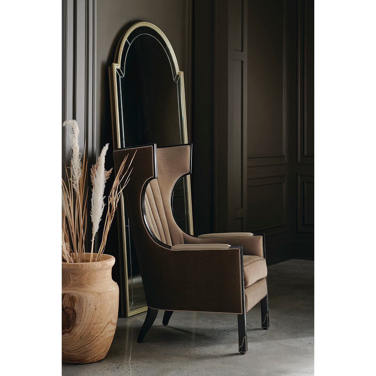 Caracole Upholstery Wing Tip Chair